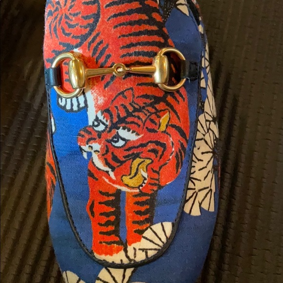 Princetown Gucci kid canvas slippers - Picture 4 of 4